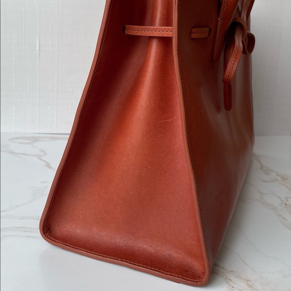 Mansur Gavriel Caramel Leather Tote. - Picture 8 of 16